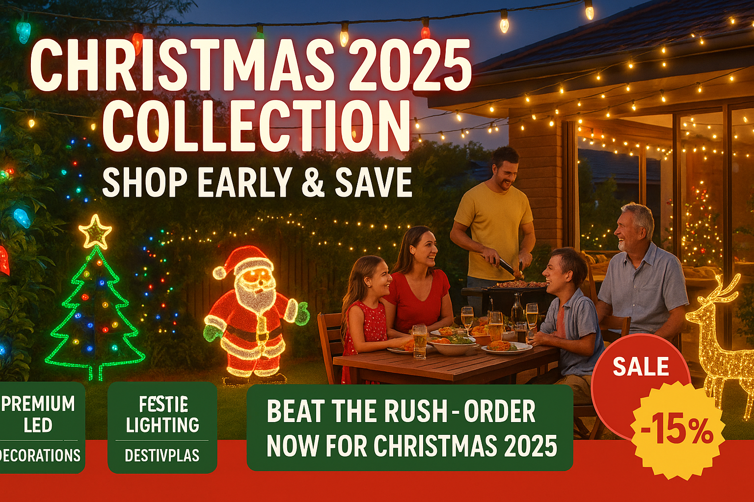 Christmas Lights & Decorations - Early Bird Sale