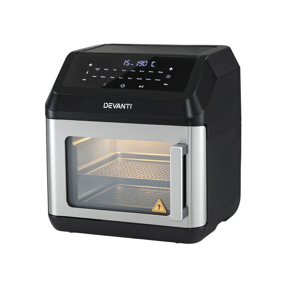 Devanti Air Fryer 13L LCD Fryers Oven
