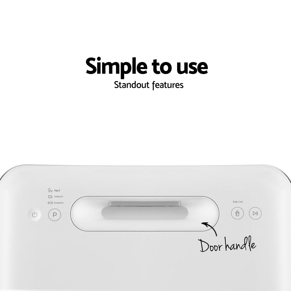 Devanti Benchtop Dishwasher 3 Place Bench Top Countertop Dish Washer Cleaner