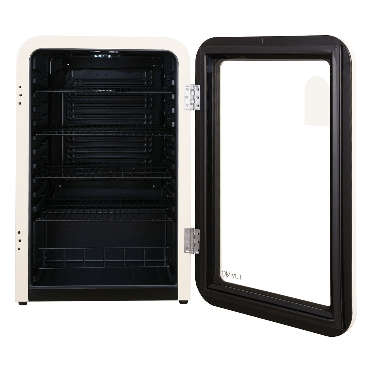 LUVIMO 130L Bar Fridge Mini Refrigerator Glass Door Aesthetics Cooler