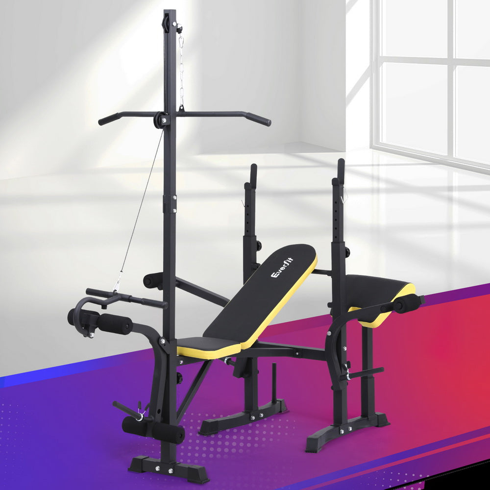 Everfit Weight Bench 14in1 Press Multi-Station Fitness Home Gym Equipment
