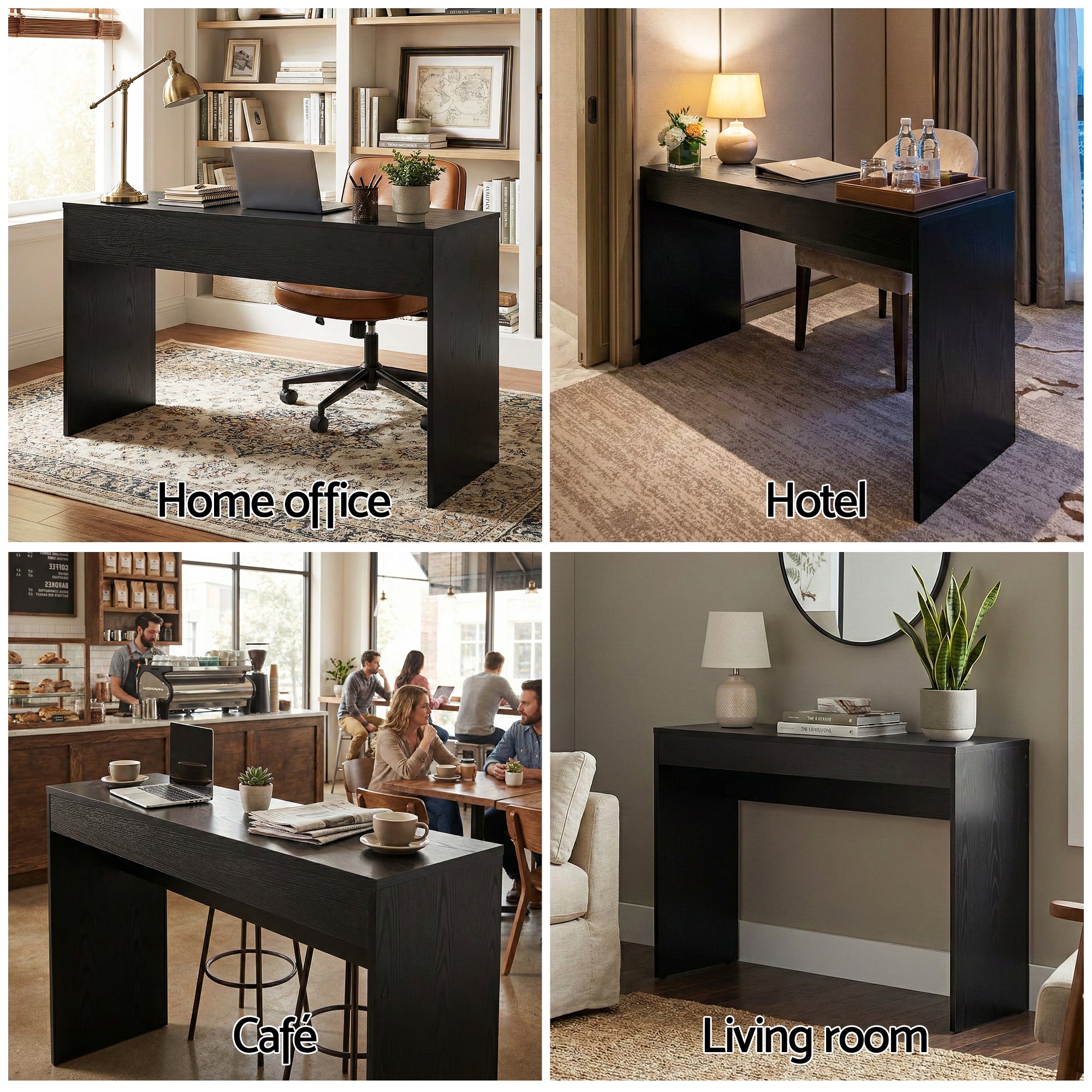 Artiss Console Table Hallway Sofa Entryway Entrance 120CM Black