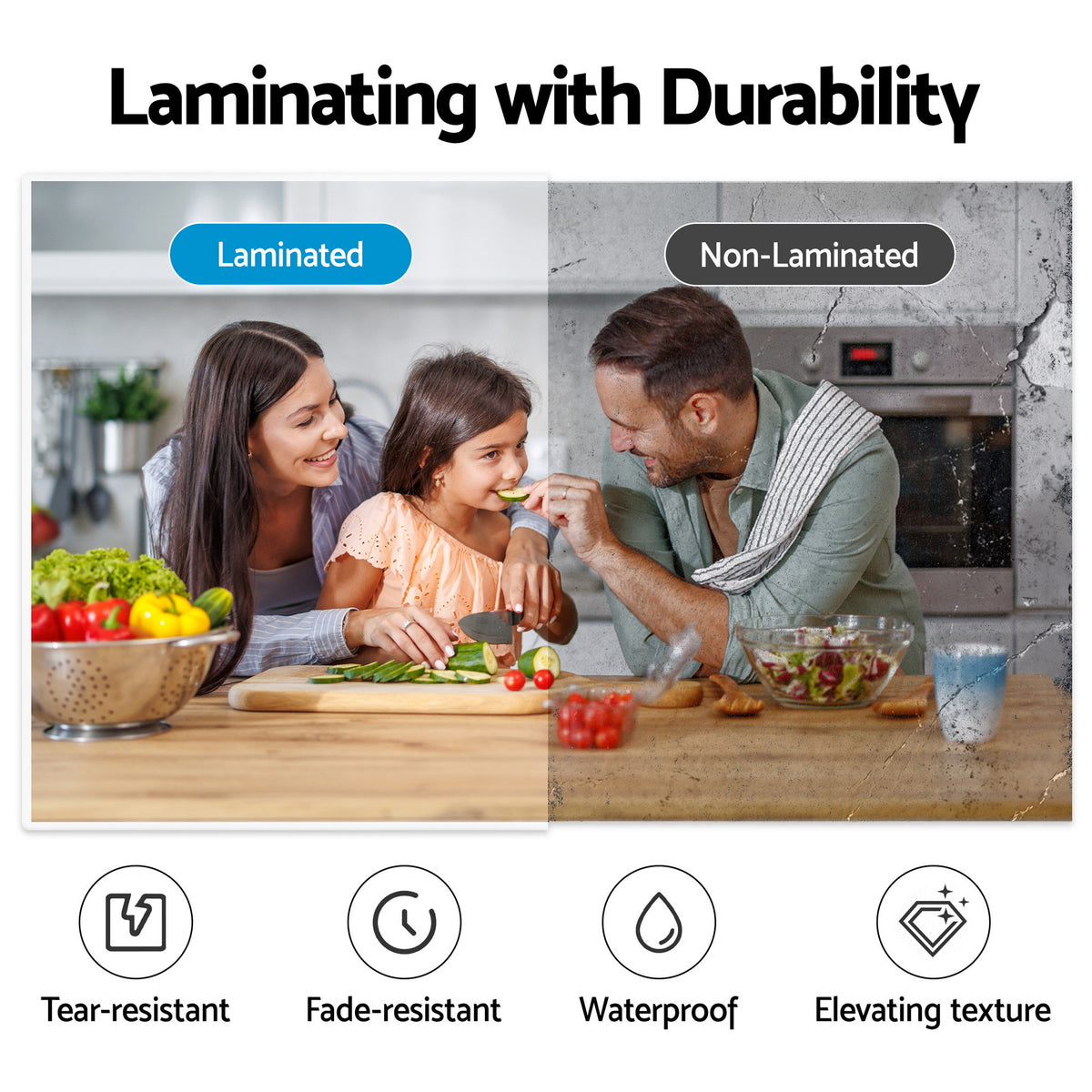 Devanti A3 Laminator Machine, Hot & Cold Thermal Fast Lamination Anti-Jam Laminator for Office School Home Document Photo Card Handmade A3 A4 A5 A6, Black