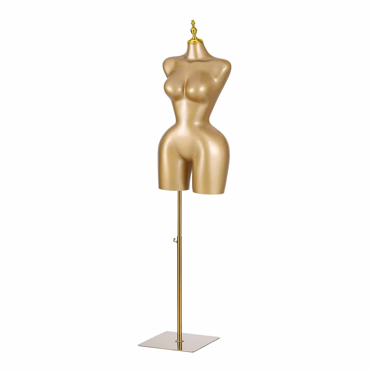Embellir Female BBL Mannequin, Adjustable Dress Form Dummy Model Clothes Display, Gold