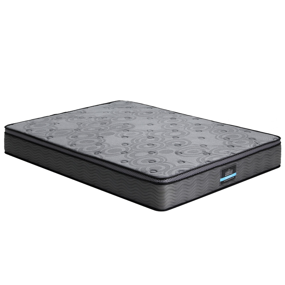 Giselle Bedding Double Mattress 26cm Enhanced 6-turn Pocket Spring for Isolate Motion with Reinforced Edge Support