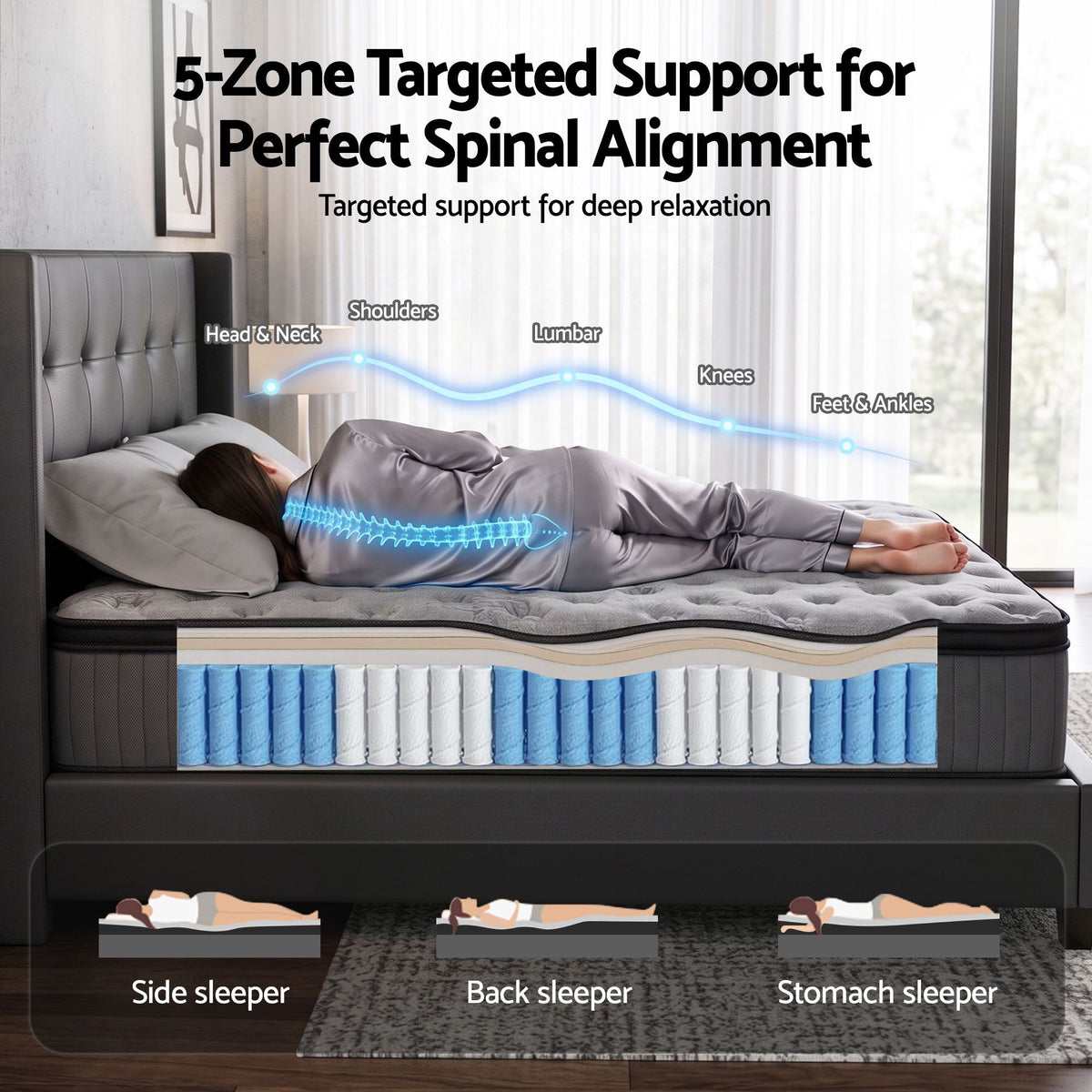 Bed Mattress Giselle 34cm Single