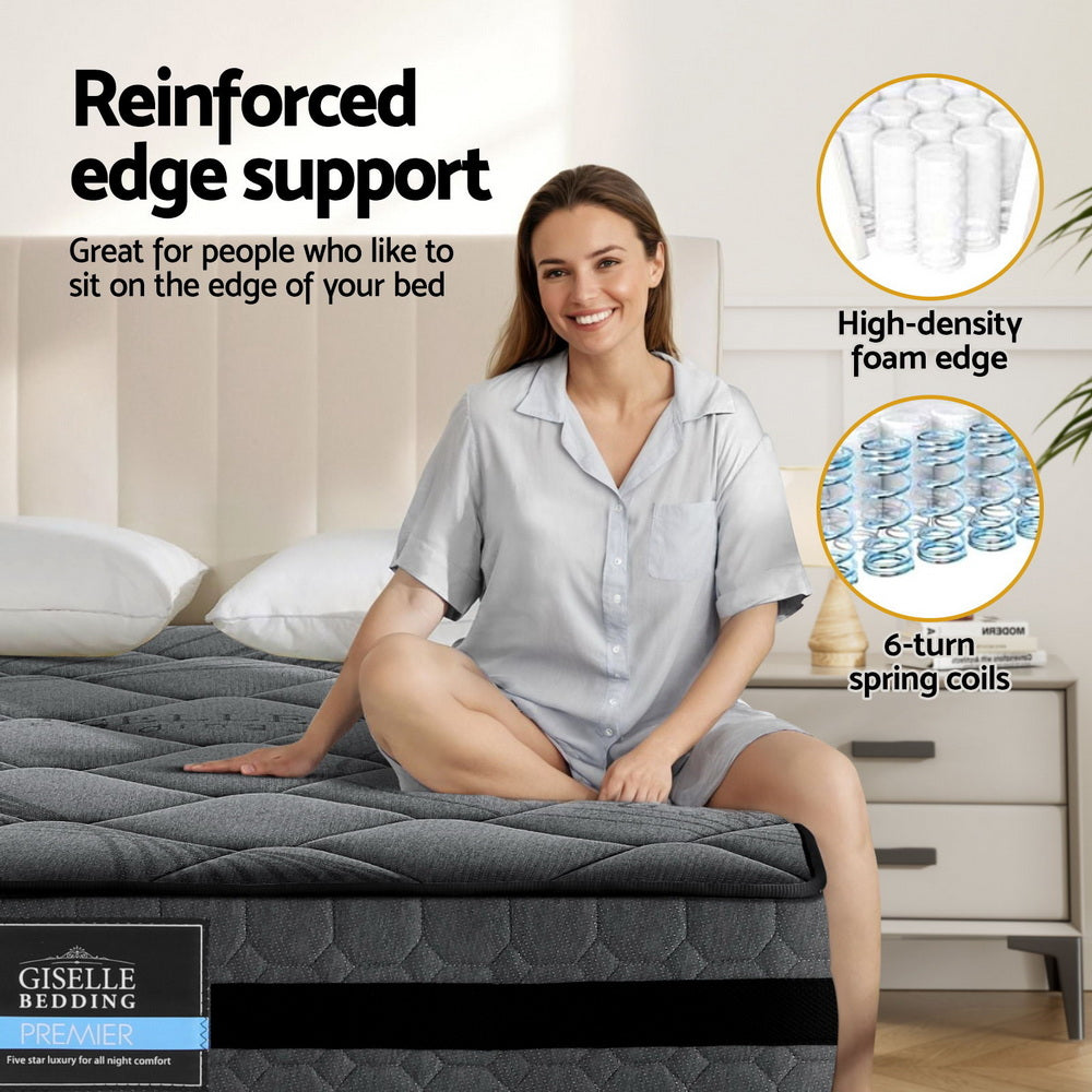 Giselle Bedding 22cm Mattress Medium Firm King