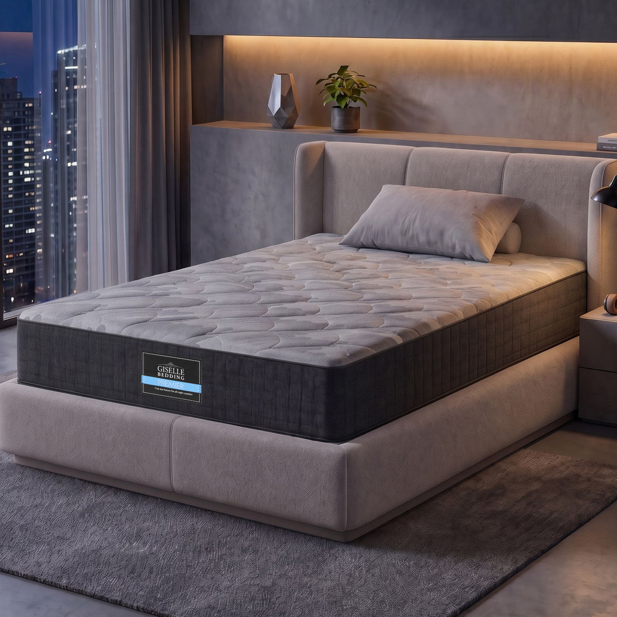 Giselle 30cm King Single Mattress with Edge Support and 5-Zone Comfort