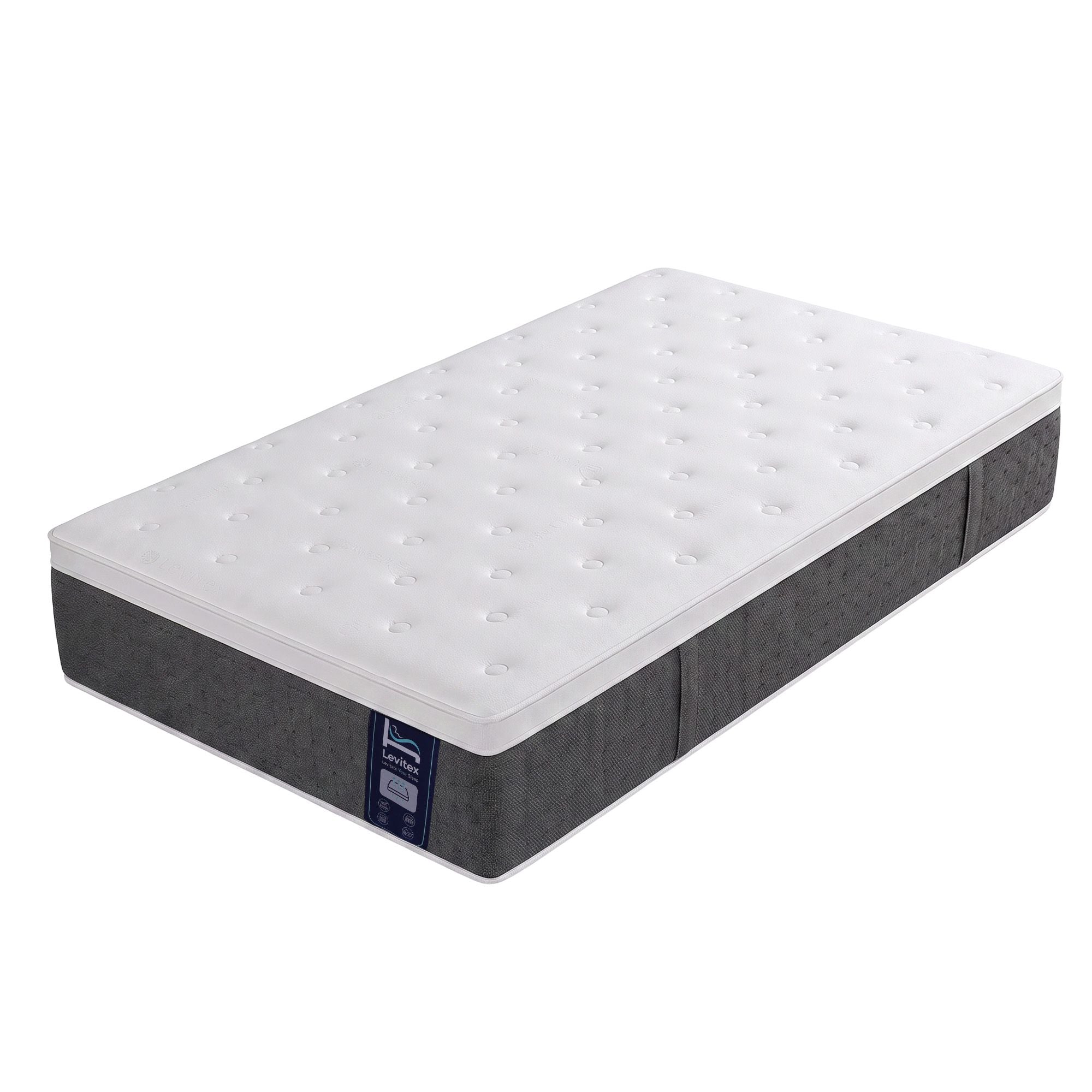 Levitex Single Mattress Lumbar Support 5-Zone Individual Pocket Spring 30CM