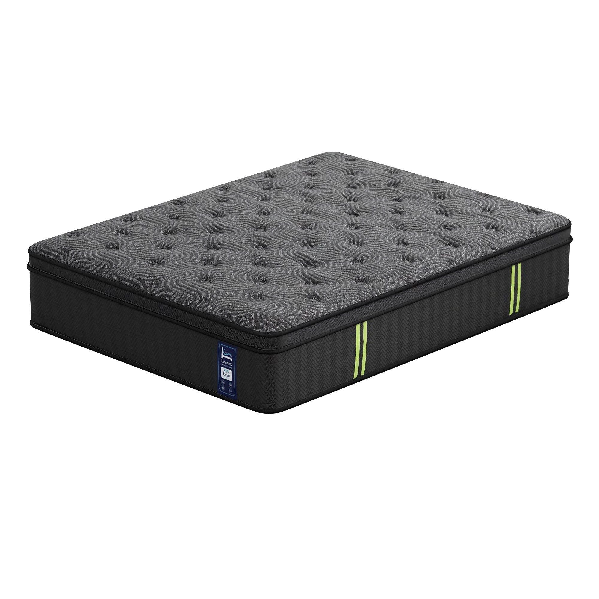 Levitex Queen Mattress 34 cm 5-Zone Pressure Relief Pocket Spring with Reinforced Edge Support & Breathable Gel Memory Foam Hybrid Mattress