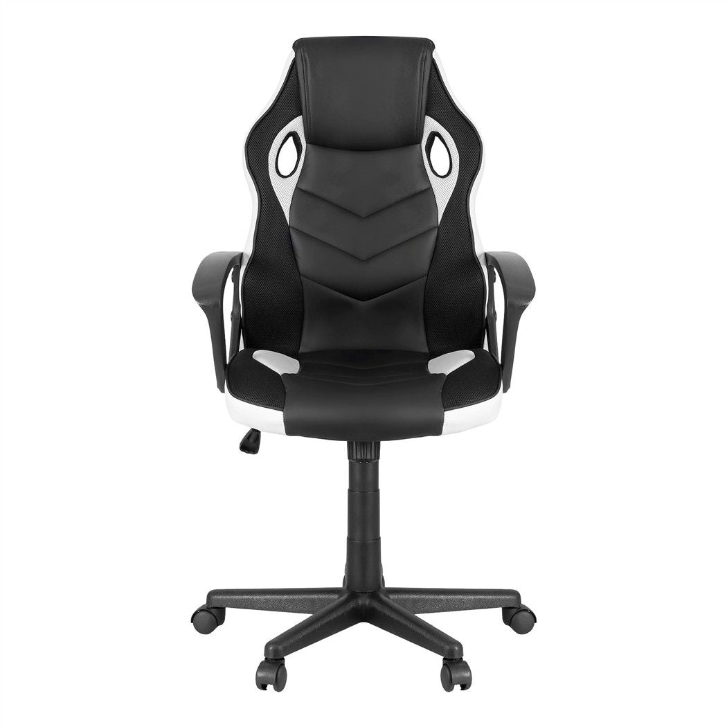 Astiss Gaming Office Chair Desk Racing Computer Chairs Executive Home Black & White
