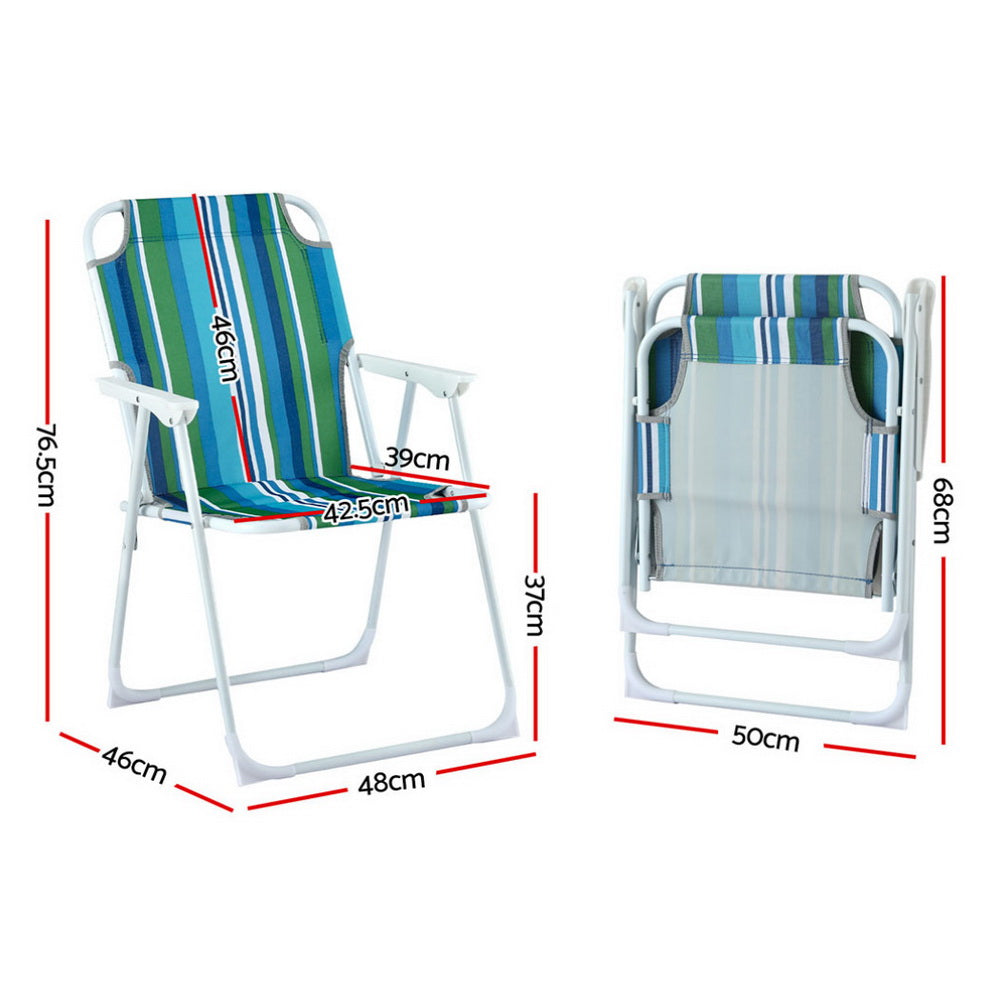 Gardeon Outdoor Chairs Folding Camping Chair Steel Portable Patio Furniture
