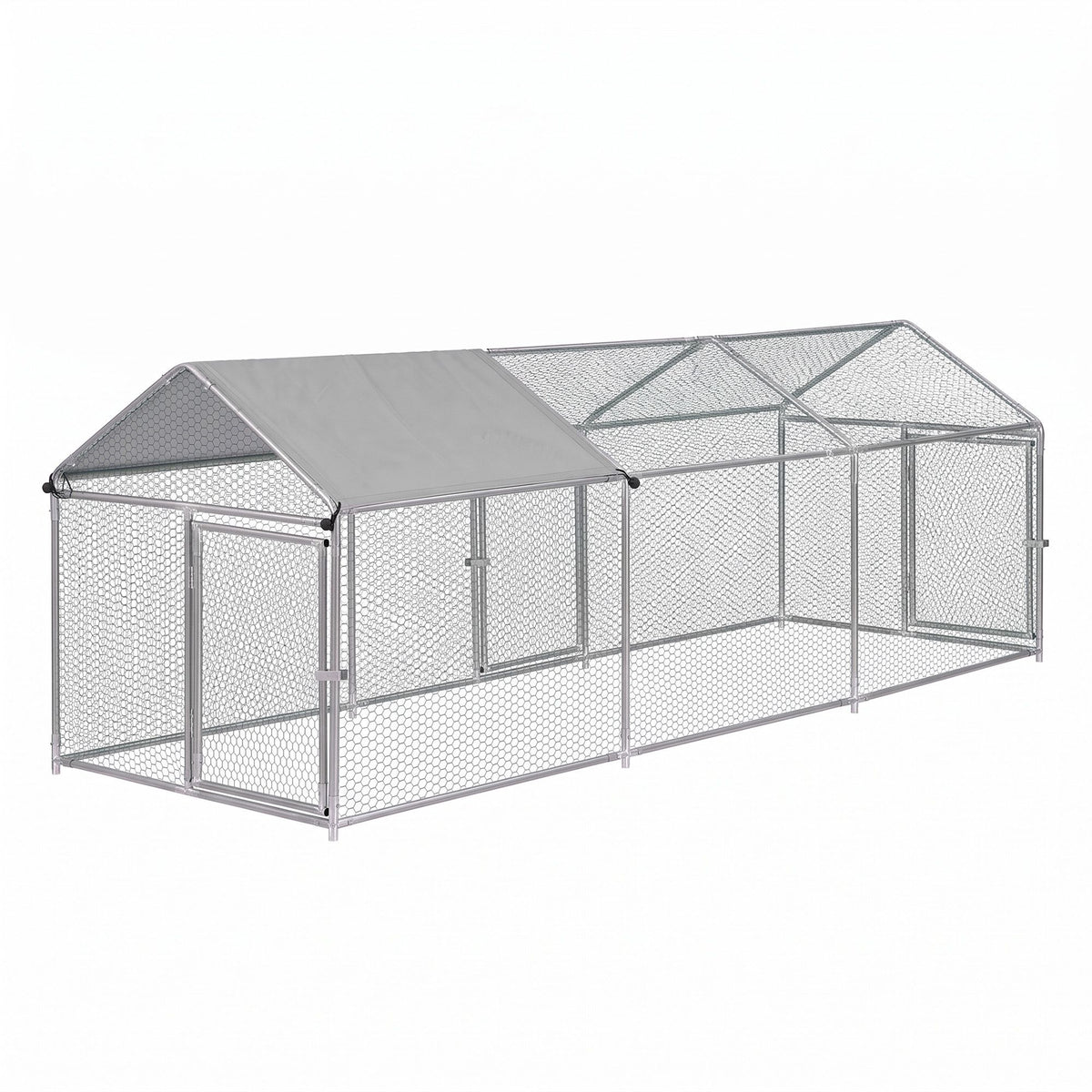 i.Pet Chicken Coop Rabbit Hutch Outdoor Run Walk in Hen Cage Ferret House 2.8x1x1m