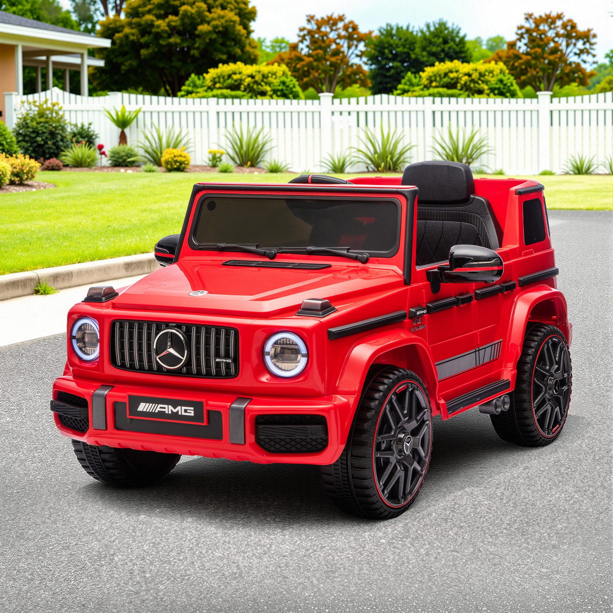 Kids Electric Ride On Car G63 Toy Cars Remote Control Red