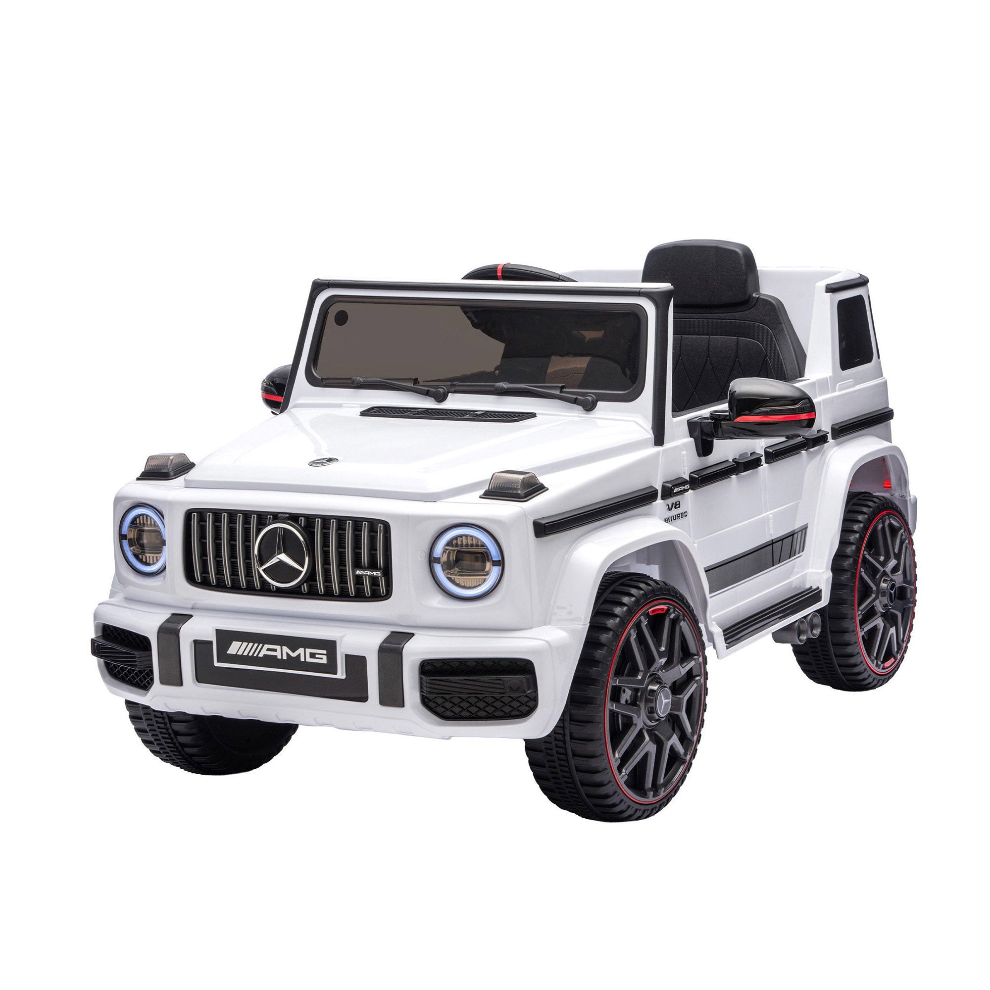 Kids Electric Ride On Car G63 Toy Cars Remote Control White