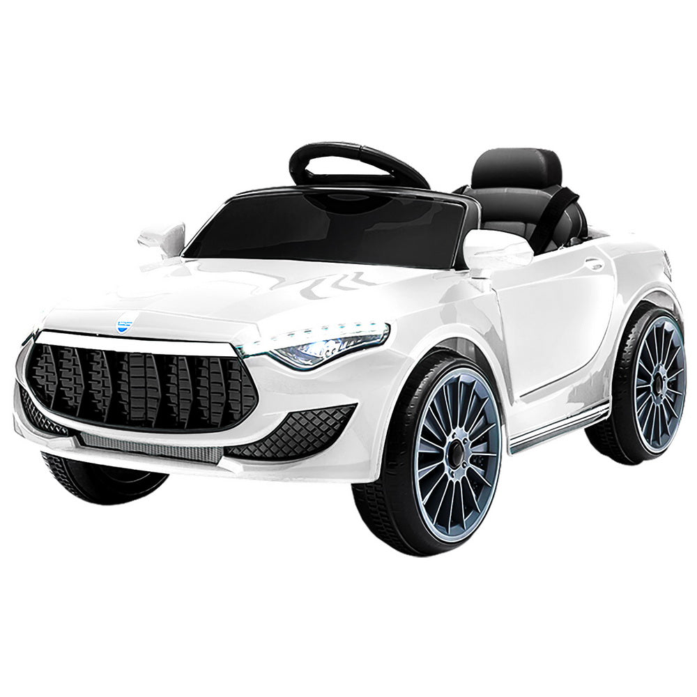 Rigo Kids Electric Ride On Car Maserati-inspried Toy Cars Remote 12V White