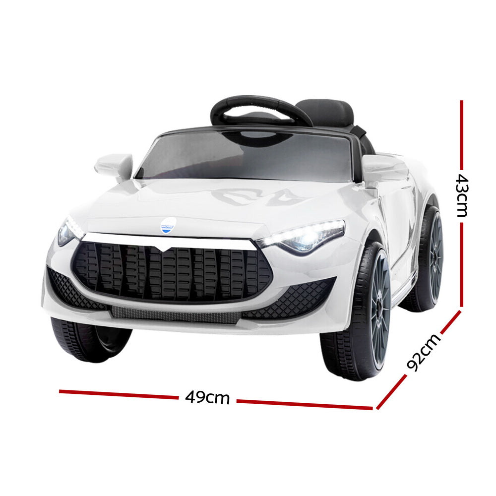 Rigo Kids Electric Ride On Car Maserati-inspried Toy Cars Remote 12V White