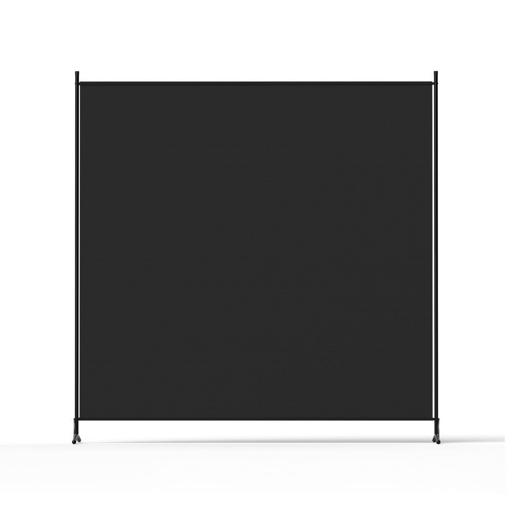 Artiss Room Divider Set of 2 Privacy Screen Fabric Room Separator Partition 175x180cm Black