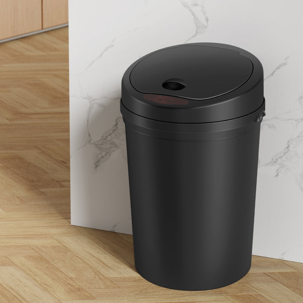 Devanti Sensor Bin Motion Rubbish Bins Kitchen Automatic Trash Can Black 9L