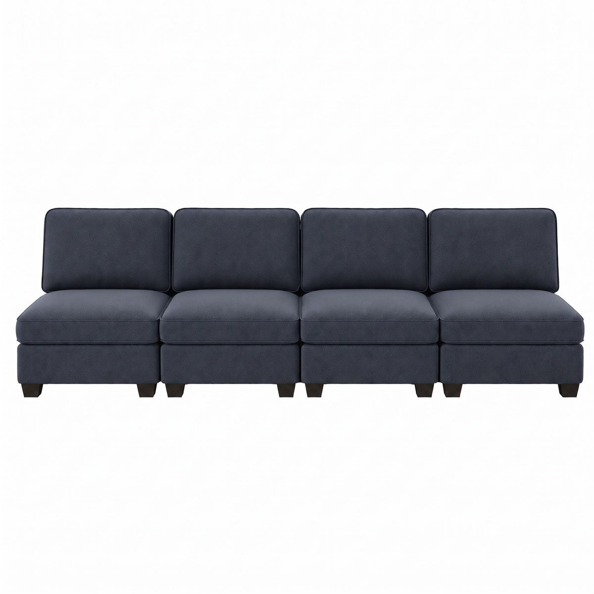 Artiss 4 Seater Modular Sofa Set Sectional Easy Assembly Dark Grey