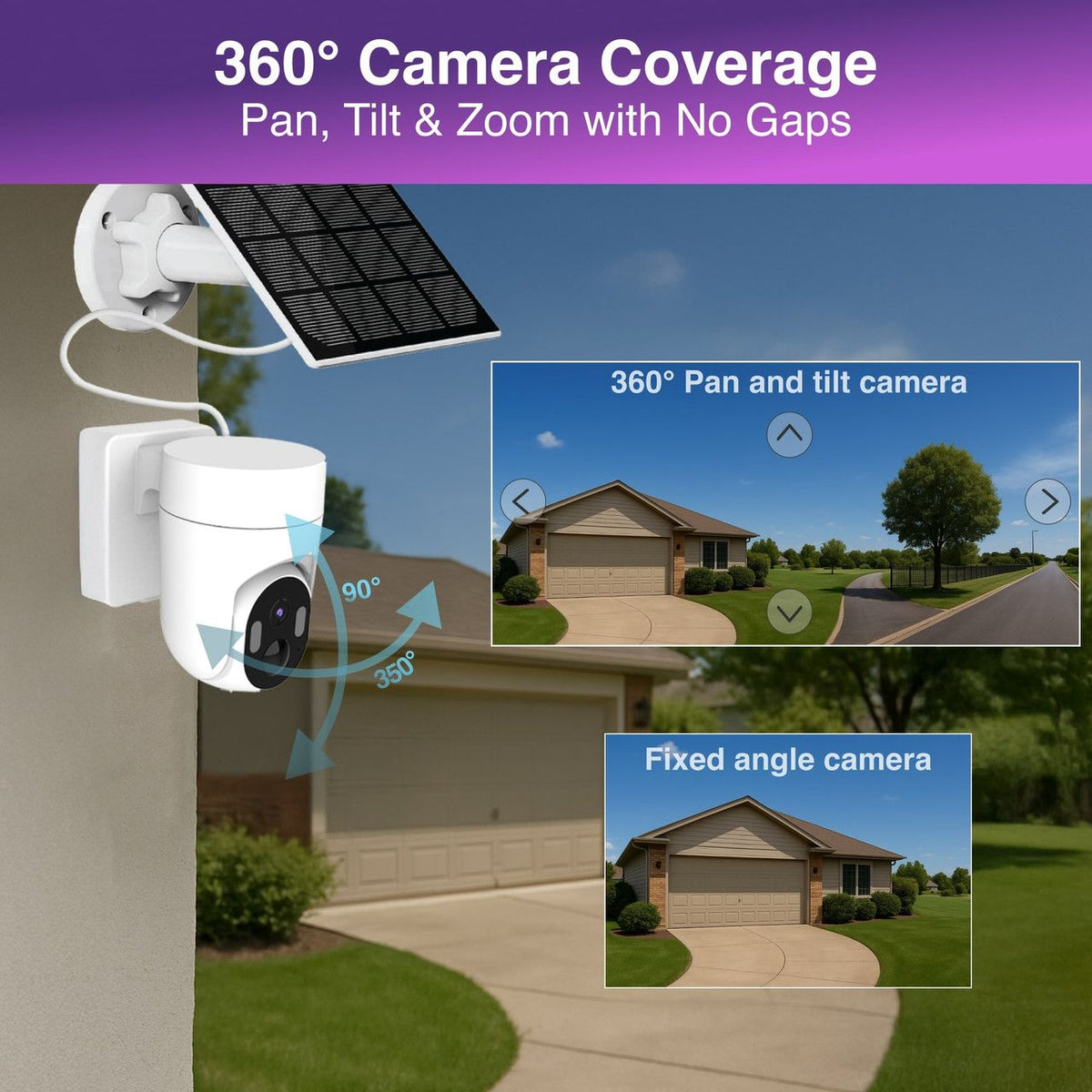 Connect Outdoor 2K Camera with Solar Panel