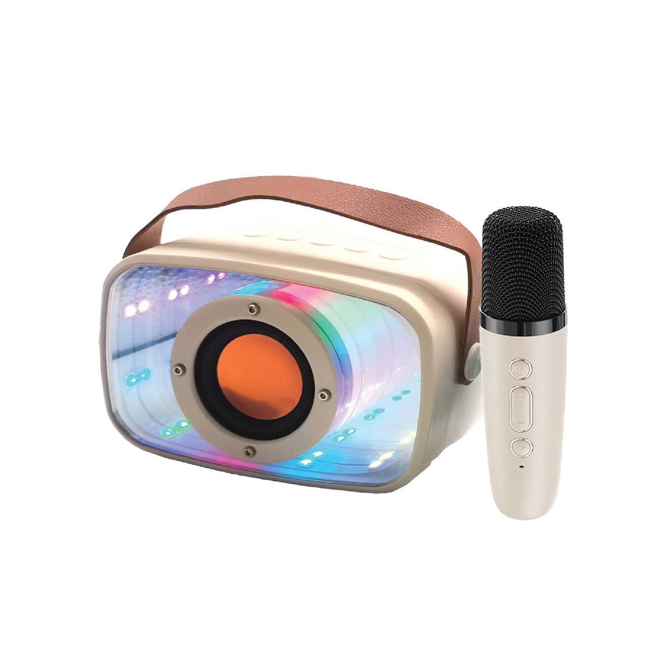 Laser Infinity Karaoke Speaker with Wireless Mic