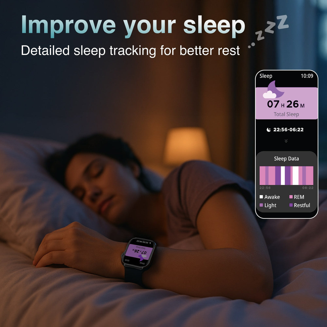 V-Fitness Smart Watch GPS and 2.1 inch Black