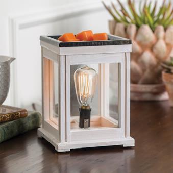Weathered White Edison Bulb Illumination Warmer - RRP $49.95 - Wholesale - OUT OF STOCK - PREORDERS OPEN - ARRIVING EARLY SEPTEMBER