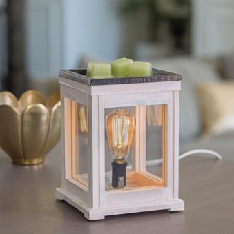 Weathered White Edison Bulb Illumination Warmer - RRP $49.95 - Wholesale - OUT OF STOCK - PREORDERS OPEN - ARRIVING EARLY SEPTEMBER