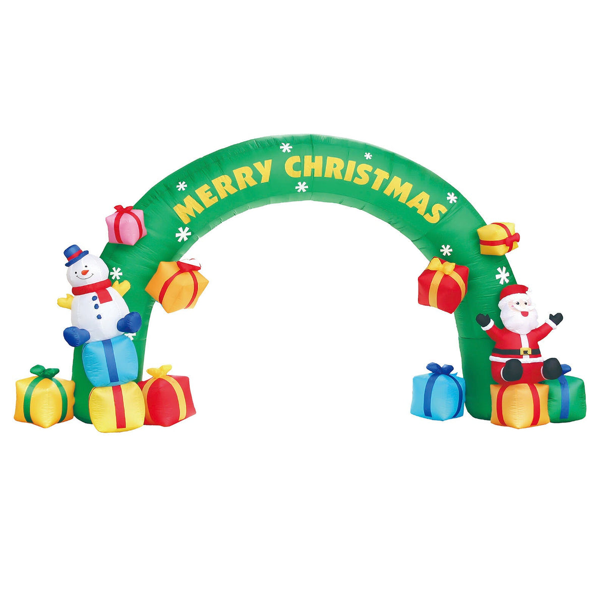 Samland 5x3M INFLATABLE CHRISTMAS ARCH WITH SANTA SNOW MAN AND LED LIGHT