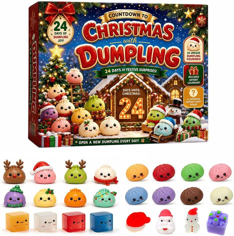 2026 Christmas Advent Calendar 24 Days Christmas Squishies for Adults
Christmas Squshies Dumpling Advent Calendar 2026 24 Days Festive Character Surprises and a Fun Holiday Countdown