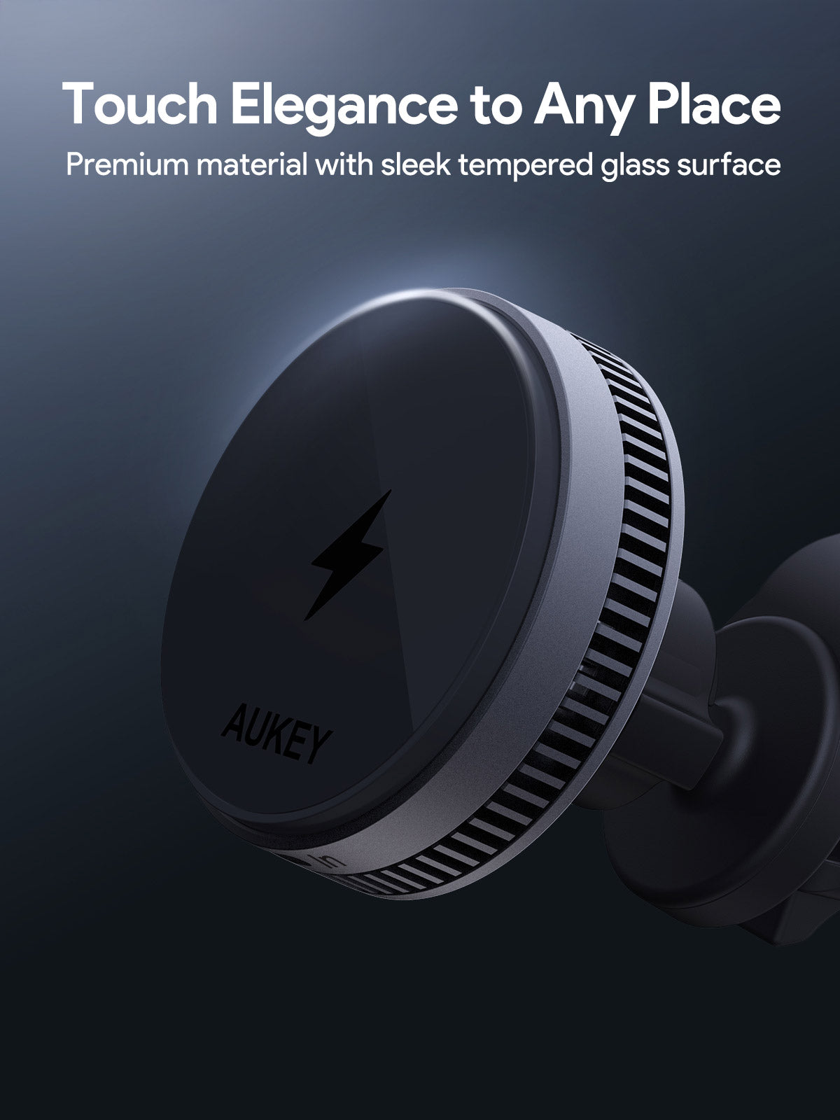 Aukey MagFusion Dash Pro Qi2 Active Cooling Wireless Charging Phone Mount