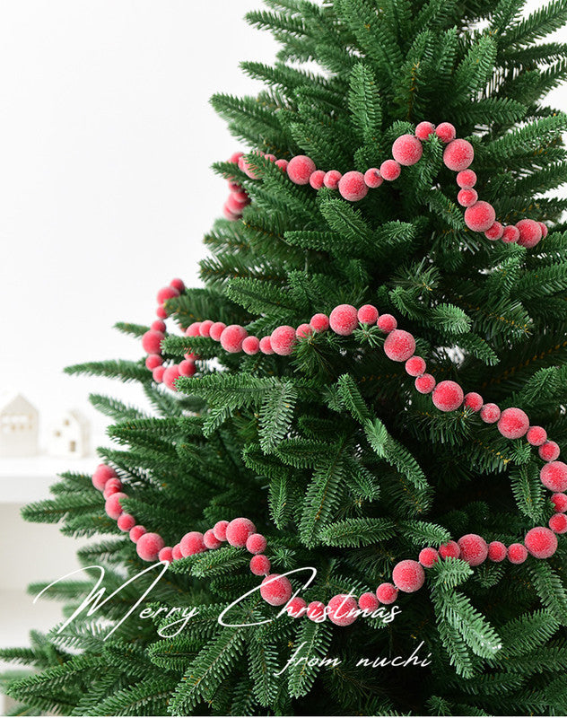 Christmas gift Christmas simulation red fruit skewer decoration string