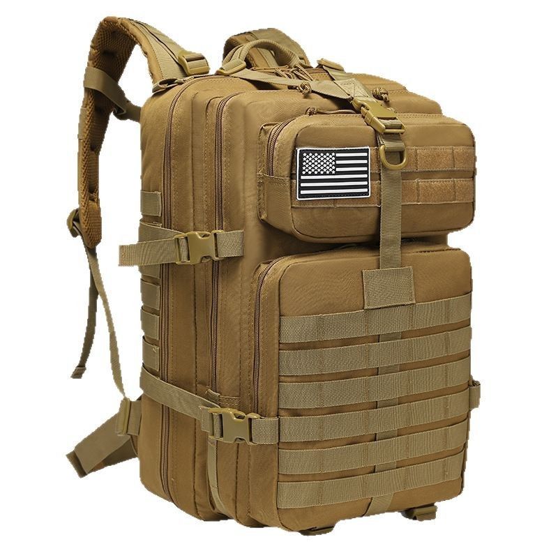 Tactical Backpack Travel Backpack Outdoor Backpack Durable Backpack Organized - Gray - Size Routine 45L