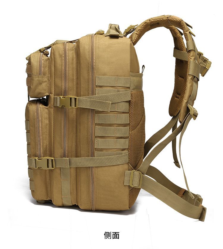 Tactical Backpack Travel Backpack Outdoor Backpack Durable Backpack Organized - Gray - Size Routine 45L