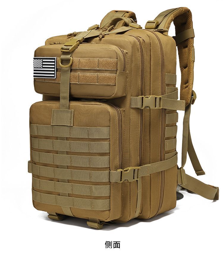 Tactical Backpack Travel Backpack Outdoor Backpack Durable Backpack Organized - Gray - Size Routine 45L