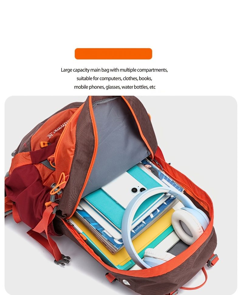 Green Orange Blue Black Royal Mountain backpack, Extreme 35L backpack, travel backpack, outdoor backpack, high-quality backpack, Australian bush backpack, camping gear, hiking backpack 35L