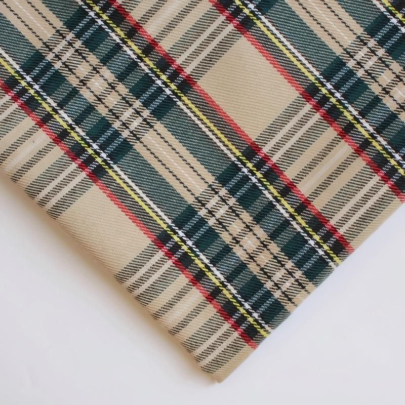 polyester woven fabric, plaid fabric, Christmas red green fabric, twill fabric, jacquard check fabric, fabric for bags, fabric for shoes, fabric for hats, fabric for pet decorations, festive fabric, holiday craft fabric, DIY fabric Australia - White - Siz