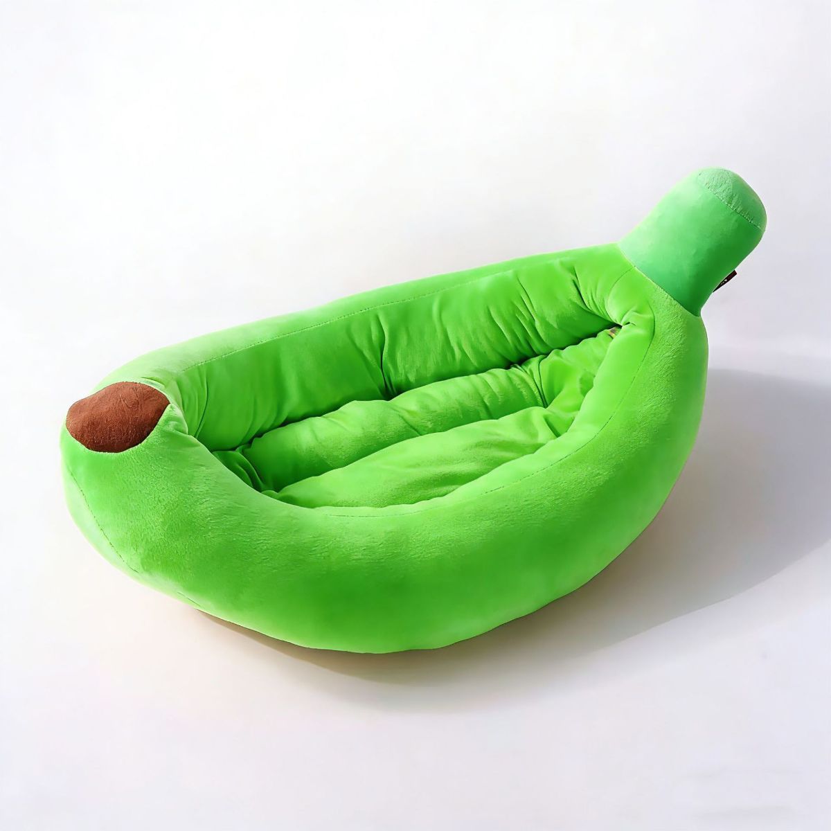 Banana-Shaped Pet Bed Removable Washable Pet Bed Small Medium Dog Bed Cat Bed - Green - Size 78-40CM