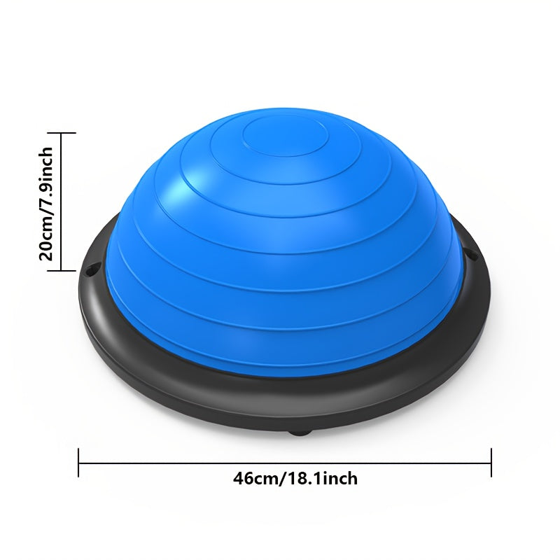 Hemisphere Trainer – Portable Inflatable Balance Trainer, specifically designed for core training, yoga, rehabilitation, and Pilates, equipped with a stable base. Suitable for home gyms, fitness centers, and physical conditioning.(GREY)