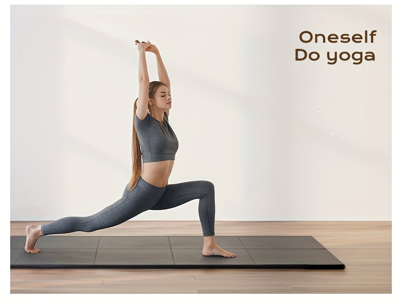 Thickened Foldable Fitness Mat๏ฝAnti-Slip Home Exercise Mat for Treadmill and Yoga, Multi-Functional Silent Floor Protector