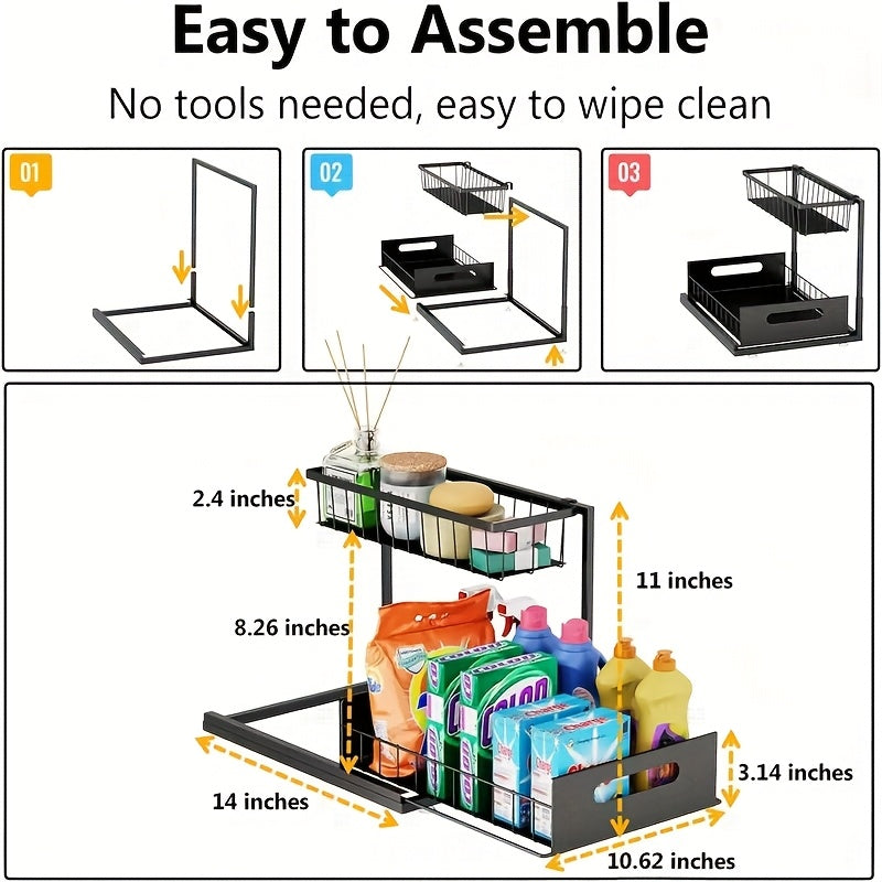 Not Designed for Design, But Designed for Life: Heavy-Duty Metal Frame Holds 50 lbs, Honeycomb Grid Prevents Water Accumulation, Non-Slip Upgraded Suction Cups for Stable Multi-Scenario Storage(Black)