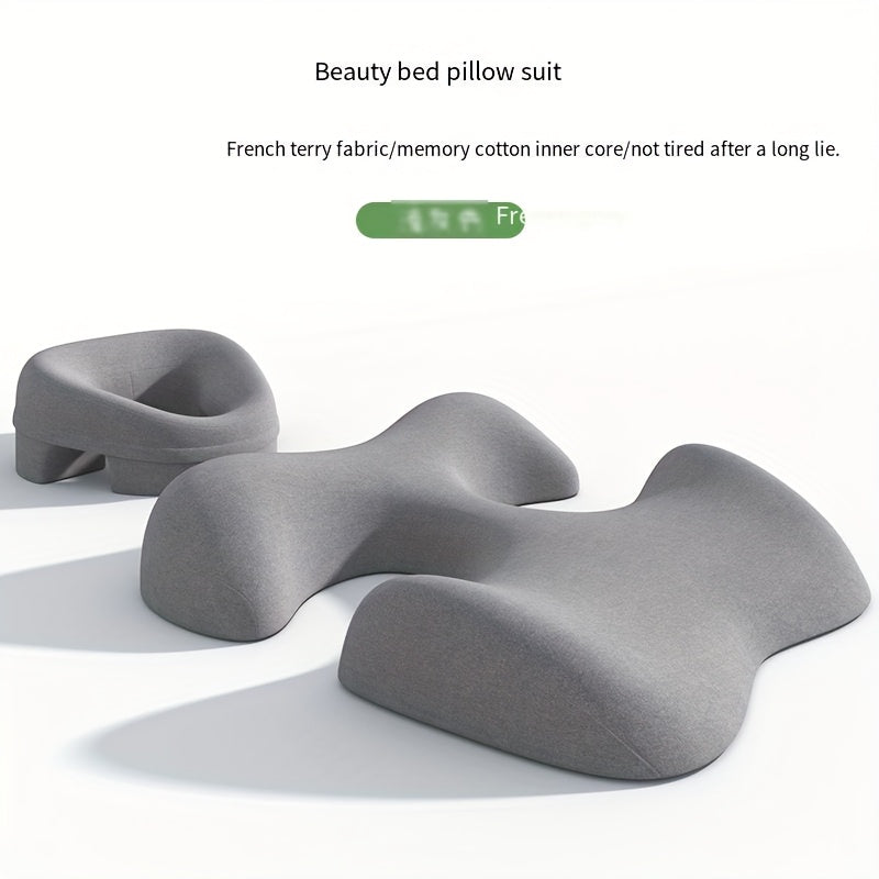Comfort Zoning, No Fatigue—Ergonomic Beauty Bed Pillow Set(light gray)