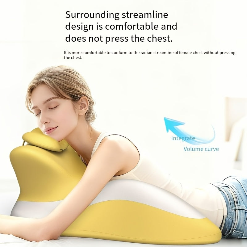 Bed Stomach-Sleep Pillow - Multi-functional Prone Position Pillow for Stomach Sleeping, Phone Use, Reading, Couples Fun Play, Intimacy Aid for Couples, Bed Hip Elevation Tool, Pā Pā Pillow(PINK)