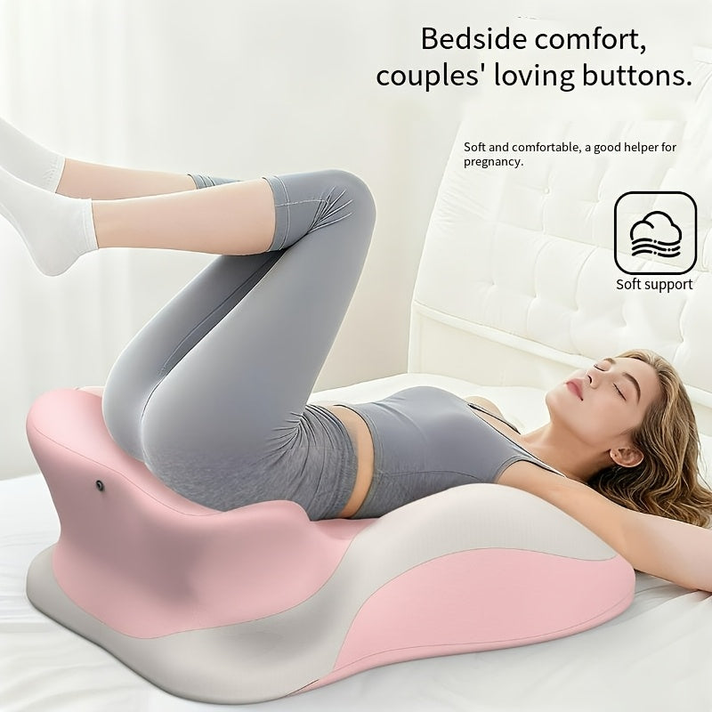 Bed Stomach-Sleep Pillow - Multi-functional Prone Position Pillow for Stomach Sleeping, Phone Use, Reading, Couples Fun Play, Intimacy Aid for Couples, Bed Hip Elevation Tool, Pā Pā Pillow(YELLOW)
