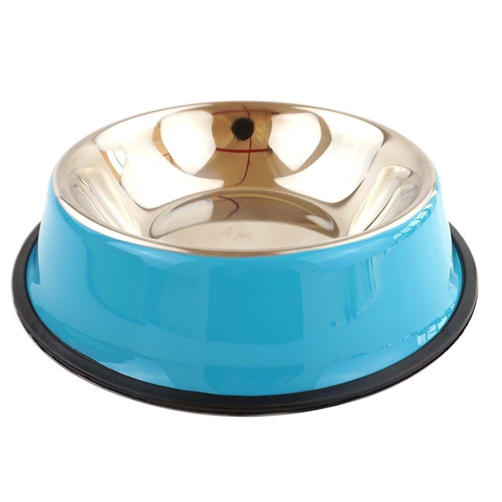 stainless steel pet bowls, non-slip dog bowls, large dog food bowls, cat bowls, pet food bowl, dog bowl large capacity, cat feeding bowl, durable pet bowls, anti-skid pet dishes, pet feeding products Australia - Pink - Size 26CM