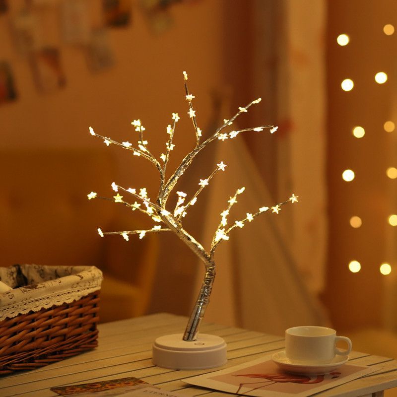 Pearl Night Light Tree, LED Decorative Lamp, Bedroom Decoration, Couple Bedroom, Entryway Decoration, Bedside Lamp, Christmas Decoration, Halloween Decoration, Thanksgiving Decoration, Australian Home Decor - tree - Size 10