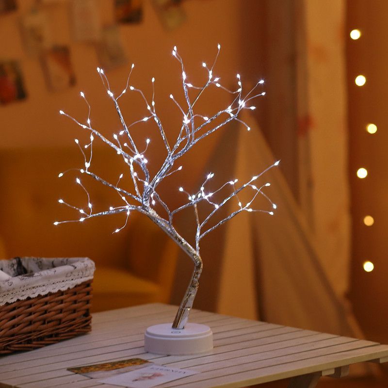 Pearl Night Light Tree, LED Decorative Lamp, Bedroom Decoration, Couple Bedroom, Entryway Decoration, Bedside Lamp, Christmas Decoration, Halloween Decoration, Thanksgiving Decoration, Australian Home Decor - tree - Size 11