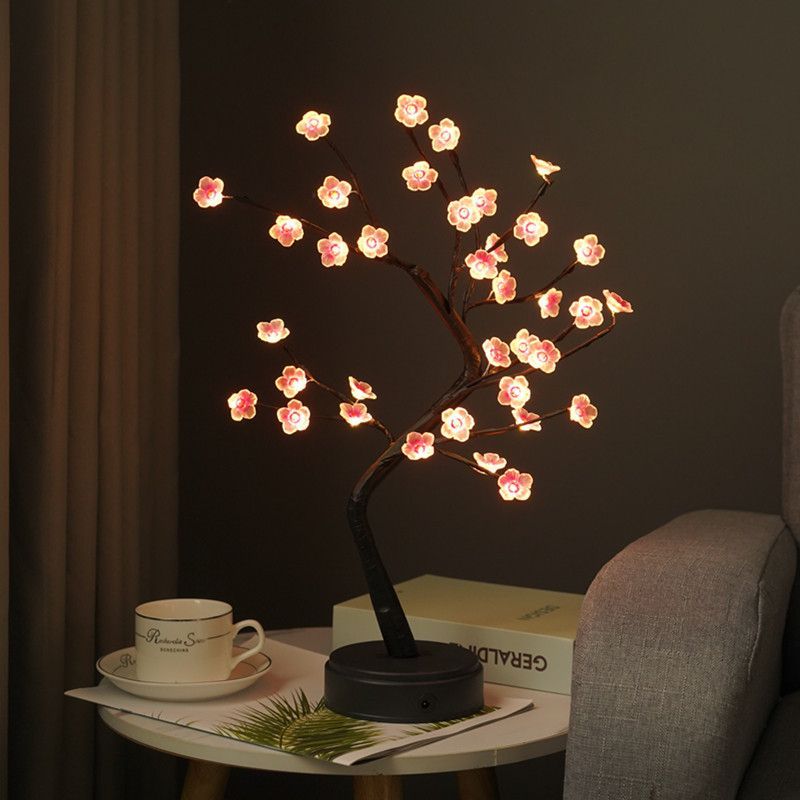 Pearl Night Light Tree, LED Decorative Lamp, Bedroom Decoration, Couple Bedroom, Entryway Decoration, Bedside Lamp, Christmas Decoration, Halloween Decoration, Thanksgiving Decoration, Australian Home Decor - tree - Size 9