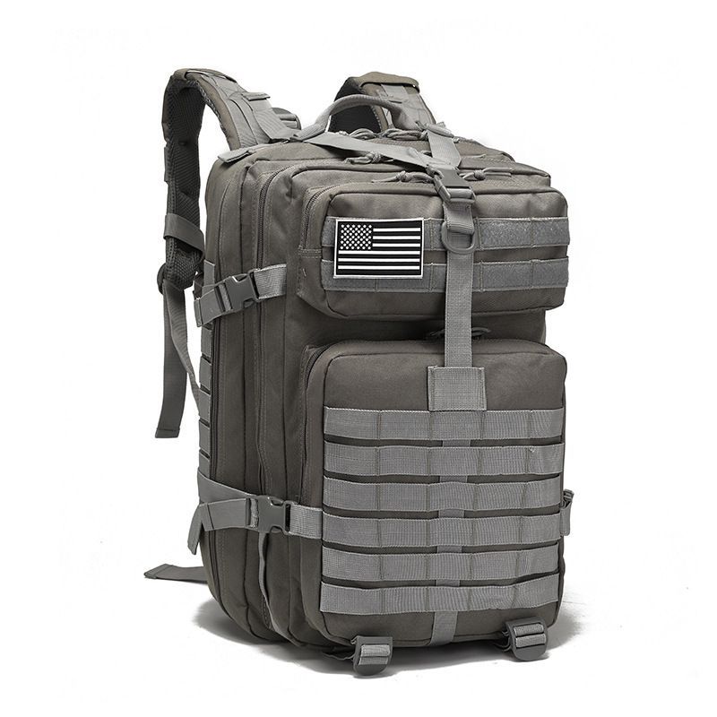 Tactical Backpack Travel Backpack Outdoor Backpack Durable Backpack Organized - Brown - Size Routine 45L